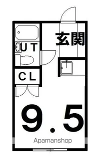 コーポしのだ【3号室】の間取り