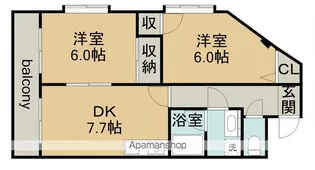 エスポワールヴァン【4階】の間取り