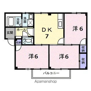 美ノ浜壱番館【2階】の間取り