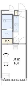 レオパレスウエストアイ【2階】の間取り
