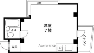 シャトー甲陽【2階】の間取り