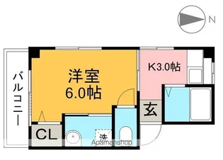 渡辺ビル【3階】の間取り