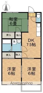 西沢コーポB棟【2階】の間取り