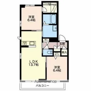 SUNNY DAYS【2階】の間取り