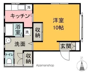 ドエルセルピルム【2A号室】の間取り