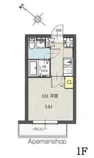 ミハス西横浜【1階】の間取り