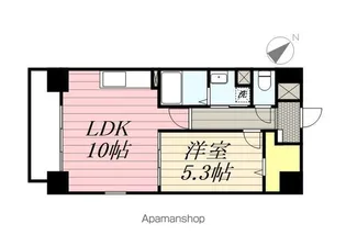 ソレイユ中央【6階】の間取り