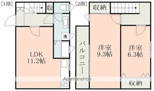 アレグリアハイム【1階】の間取り