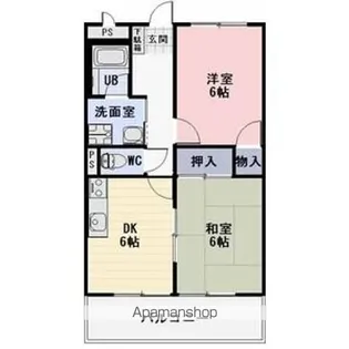 SURPLUSライフ【105号室】の間取り