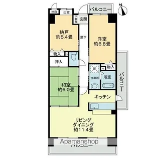 スカールITO【5階】の間取り