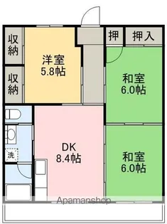 ハイツフジオ【305号室】の間取り