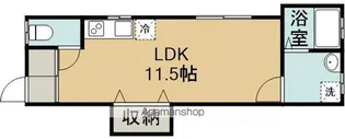 ソレイユ【A号室】の間取り
