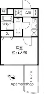 マーレ横浜白金【2階】の間取り