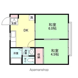 コーポ吉島【207号室】の間取り