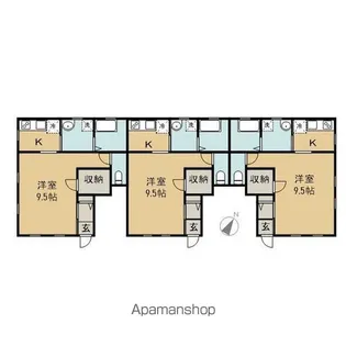 ホームズ村松Ⅱ【103号室】の間取り