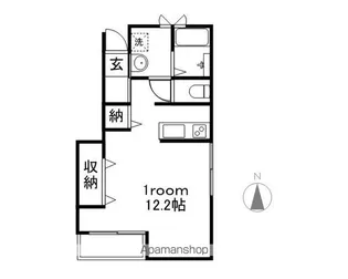 グレイスコート山王【D号室】の間取り