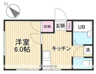 タウンコート日本堤【201号室】の間取り