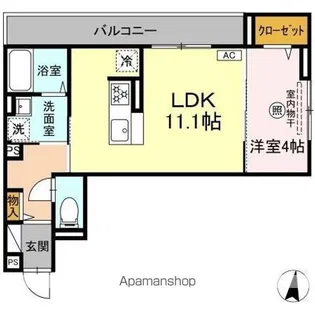 D-residence諸岡【2階】の間取り
