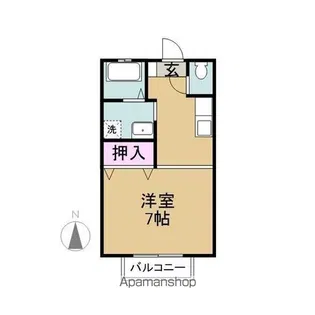 ジョイハウスY (領家町2丁目)【206号室】の間取り