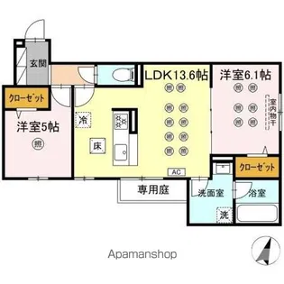 TORISIA STAGE小郡駅南【1階】の間取り