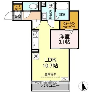 DーHILLS佐藤II【2階】の間取り