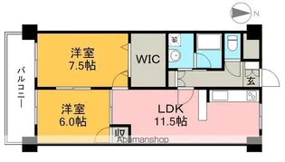 レジデンツアハト【8階】の間取り