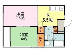 サザンクロス・ビュー【1階】の間取り