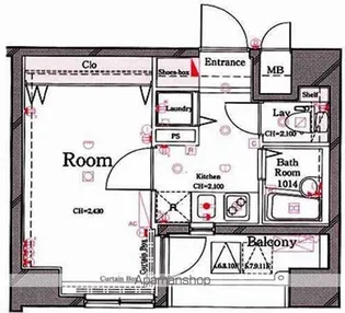 セジョリ横浜みなとみらい【11階】の間取り