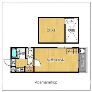 セ・レーブル平和【201号室】の間取り