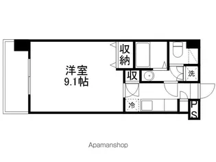 ドリームT・5坪井【803号室】の間取り
