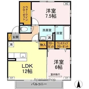 やまぼうし【2階】の間取り