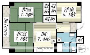 フォーシーズン苫小牧【9階】の間取り