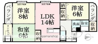 メゾンリシュウ【303号室】の間取り