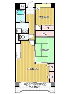 ロイヤル鶴見【602号室号室】の間取り