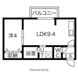La Vita二日市駅前Ⅲ【102号室】の間取り