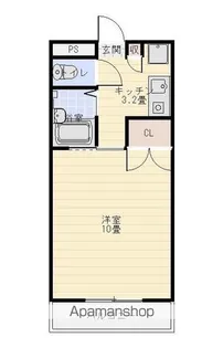 パールメゾンⅡ【202号室】の間取り