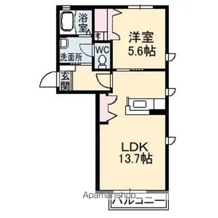 メゾンスカイヒルズ J棟【1階】の間取り