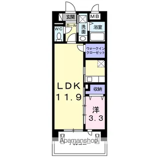 レジデンス・ポプラ【3階】の間取り