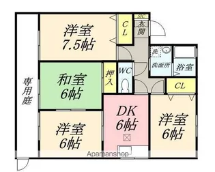 セジュールふくよし【101号室】の間取り