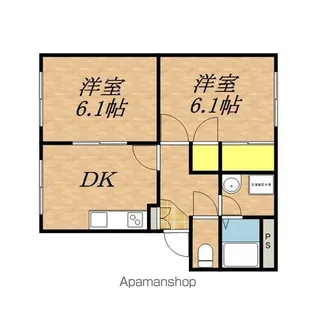 エグズィベランス【202号室】の間取り