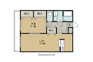 パレス クラベール【201号室】の間取り