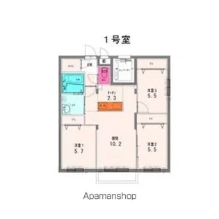 DIOGRACIA MIYANOMORI【2階】の間取り