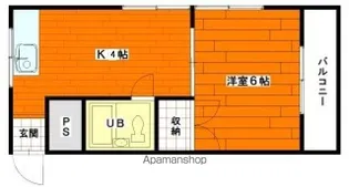 橋本マンション【201号室】の間取り