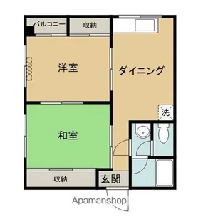 コーポNOBE【203号室】の間取り