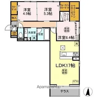 コンフォルト【1階】の間取り