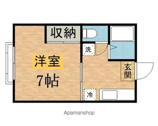 第一ジィスクハイツ【1階】の間取り
