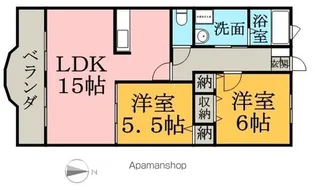 クリエストタウン江端.【3階】の間取り