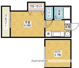 レイクビュー産大前【2階】の間取り