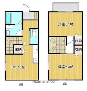 フェリーチェヒル B【102号室号室】の間取り