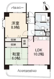 グラシエール木太町【605号室】の間取り